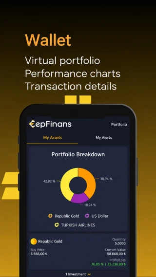 CepFinans app — feature screen