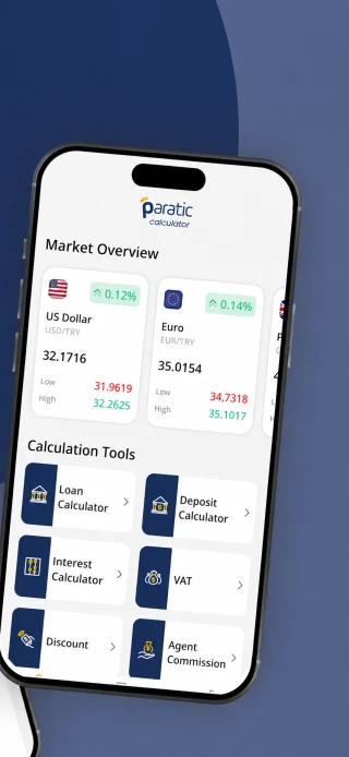 Paratic Calculator app — feature screen