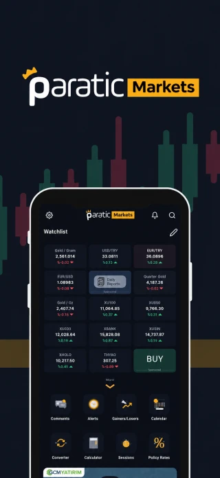 Paratic Markets app — main screen
